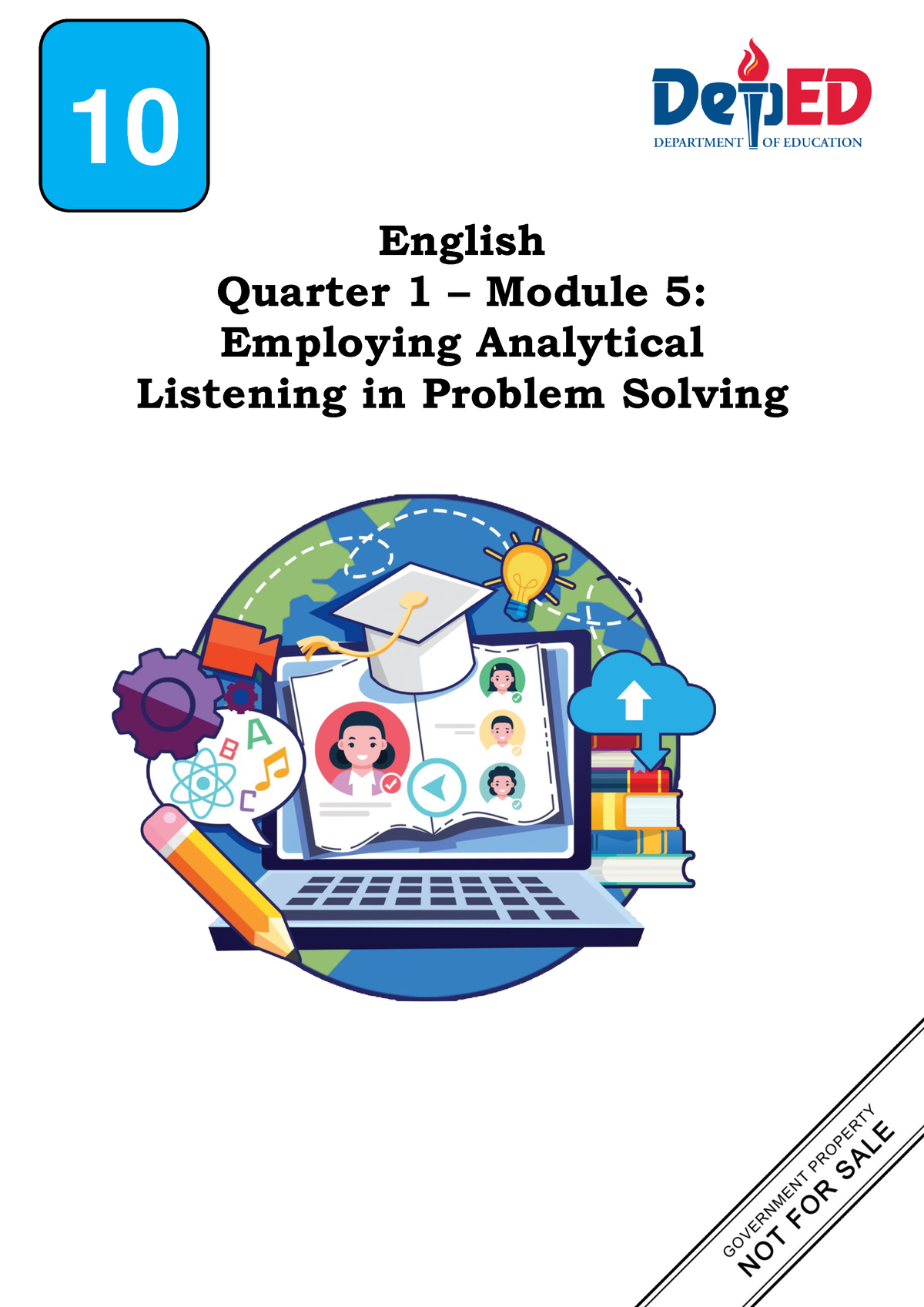 analytical listening in problem solving grade 10 worksheet