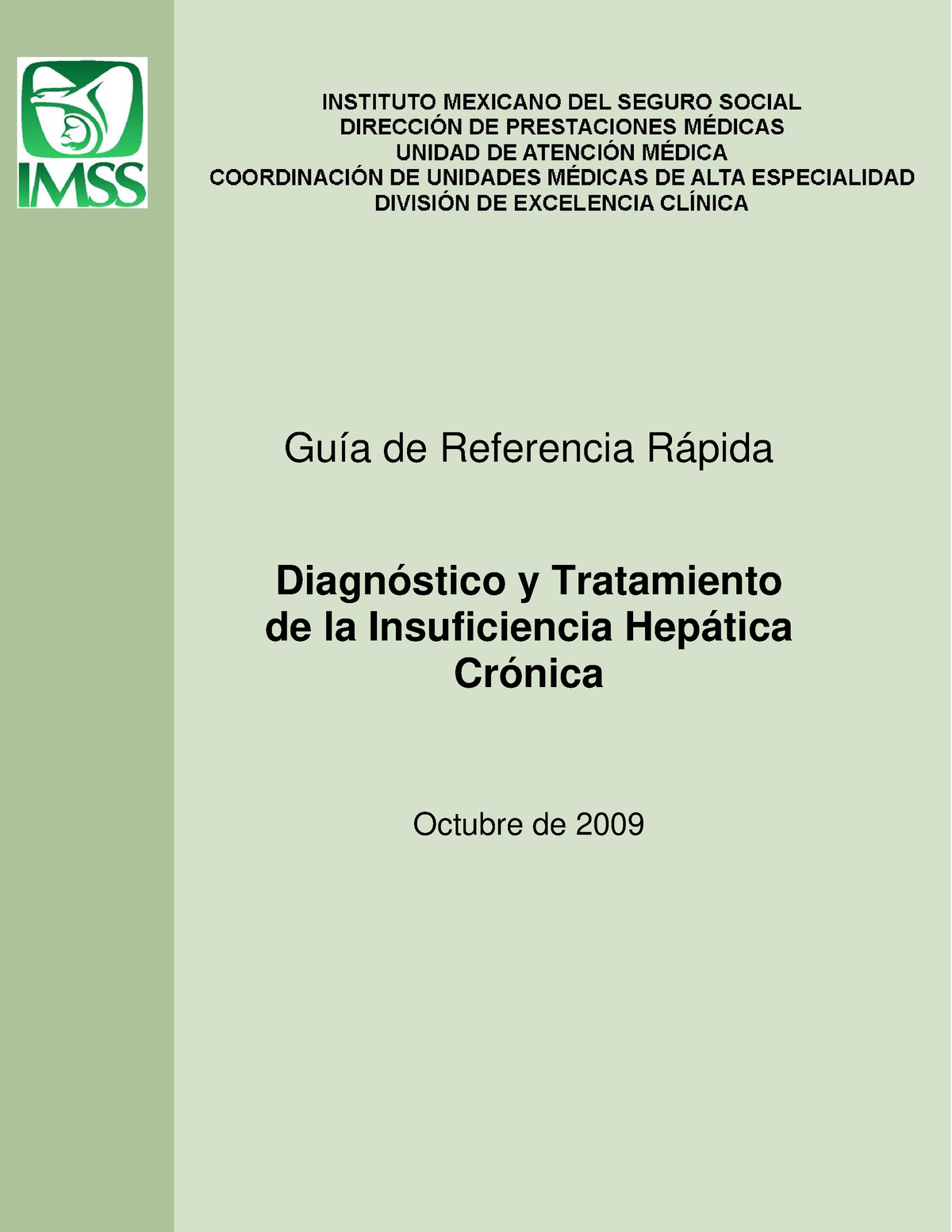 GRR Insuficiencia Hepática - Guía De Referencia Rápida Diagnóstico Y ...