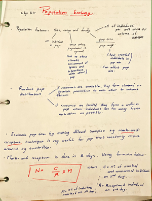 Species Interaction and Communities Chp 45 BIOL 2108 - BIOL 2108 - Studocu