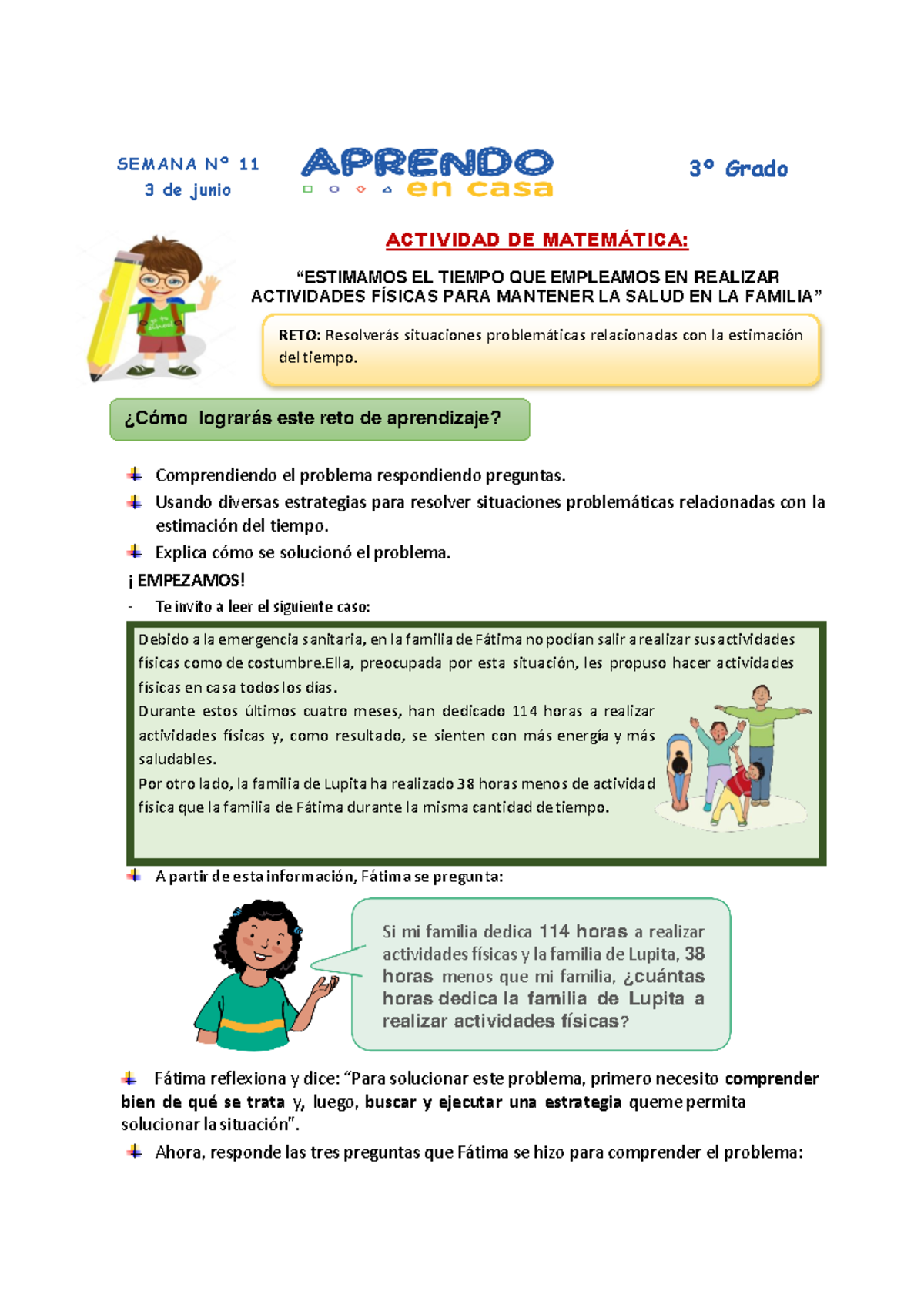 D 4 Mat Comparacion horas 03Junio ACTIVIDAD DE MATEMÁTICA
