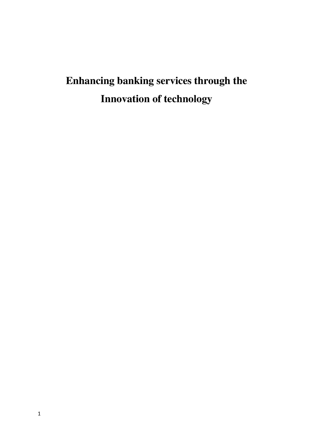 research proposal on banking pdf