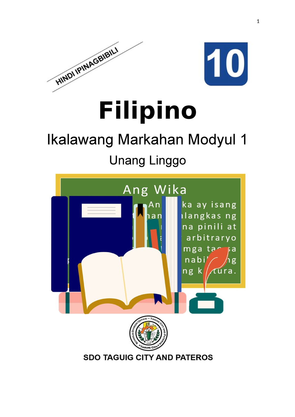 Module-2 - Yep - Filipino Ikalawang Markahan Modyul 1 Unang Linggo ...