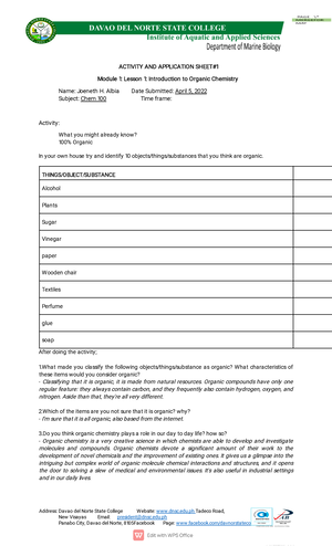 Module-2B - General Chemistry - SHS General Chemistry 2 Quarter 3: Week ...