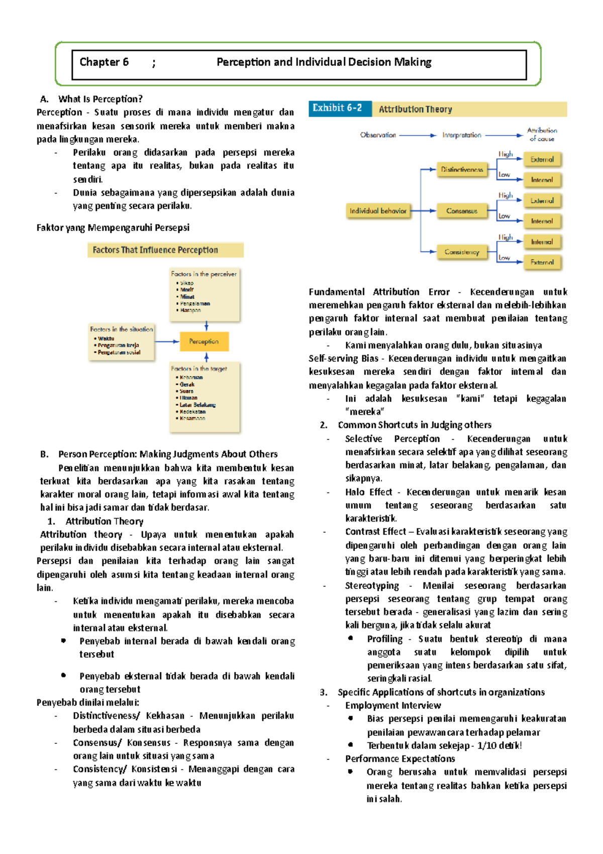 Chapter 6 - Perception and Individual Decision Making - A. What Is ...