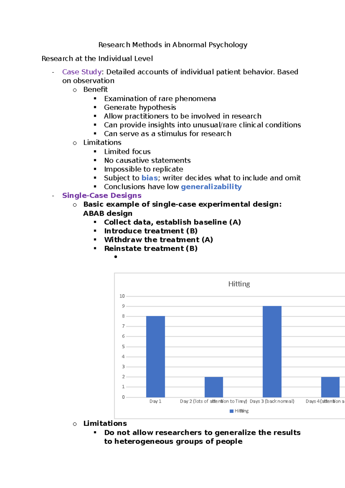 research in psychology notes