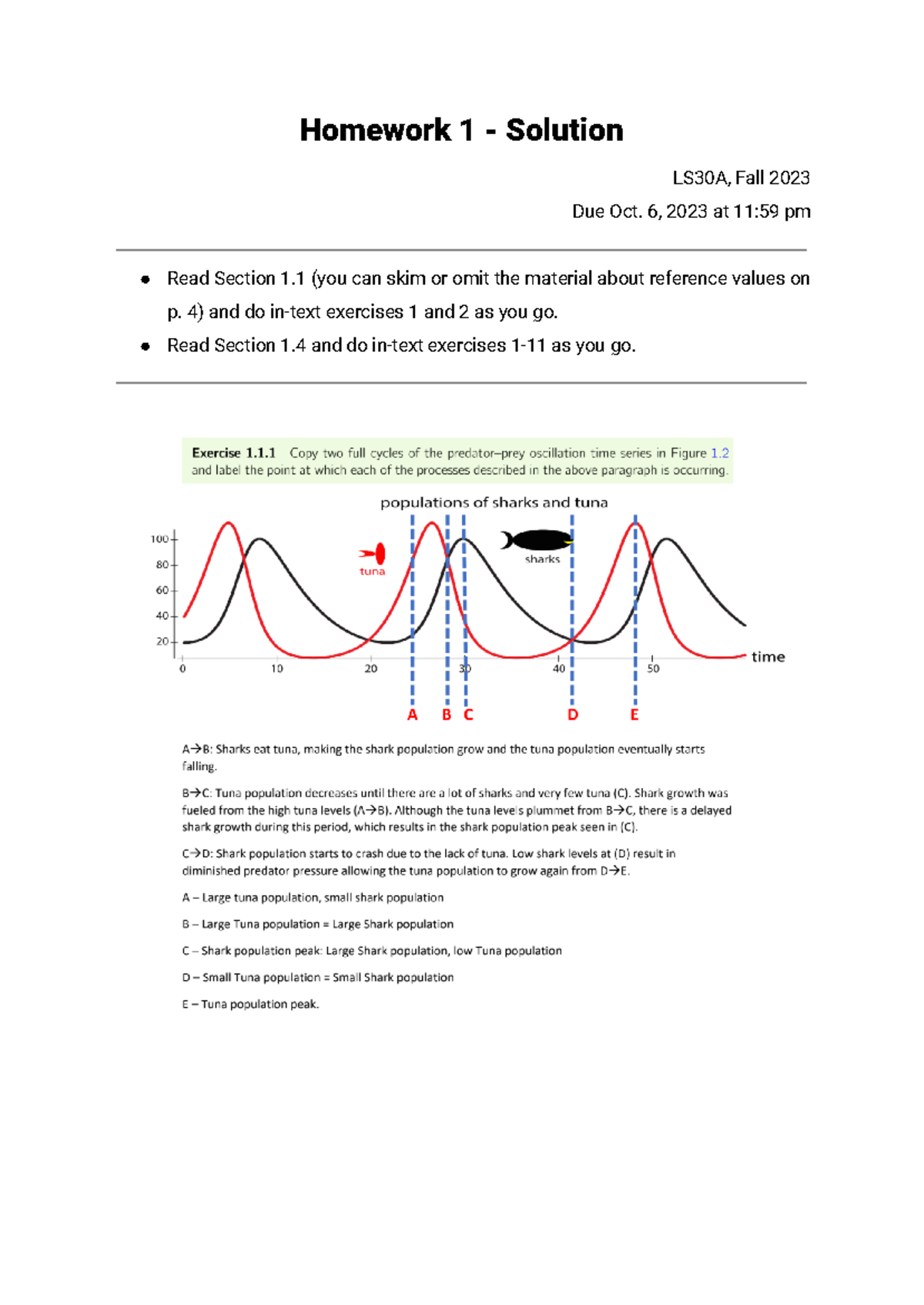 HW1 Solution (23F) - N/a - BIOL 200 - Homework 1 - Solution LS30A, Fall ...