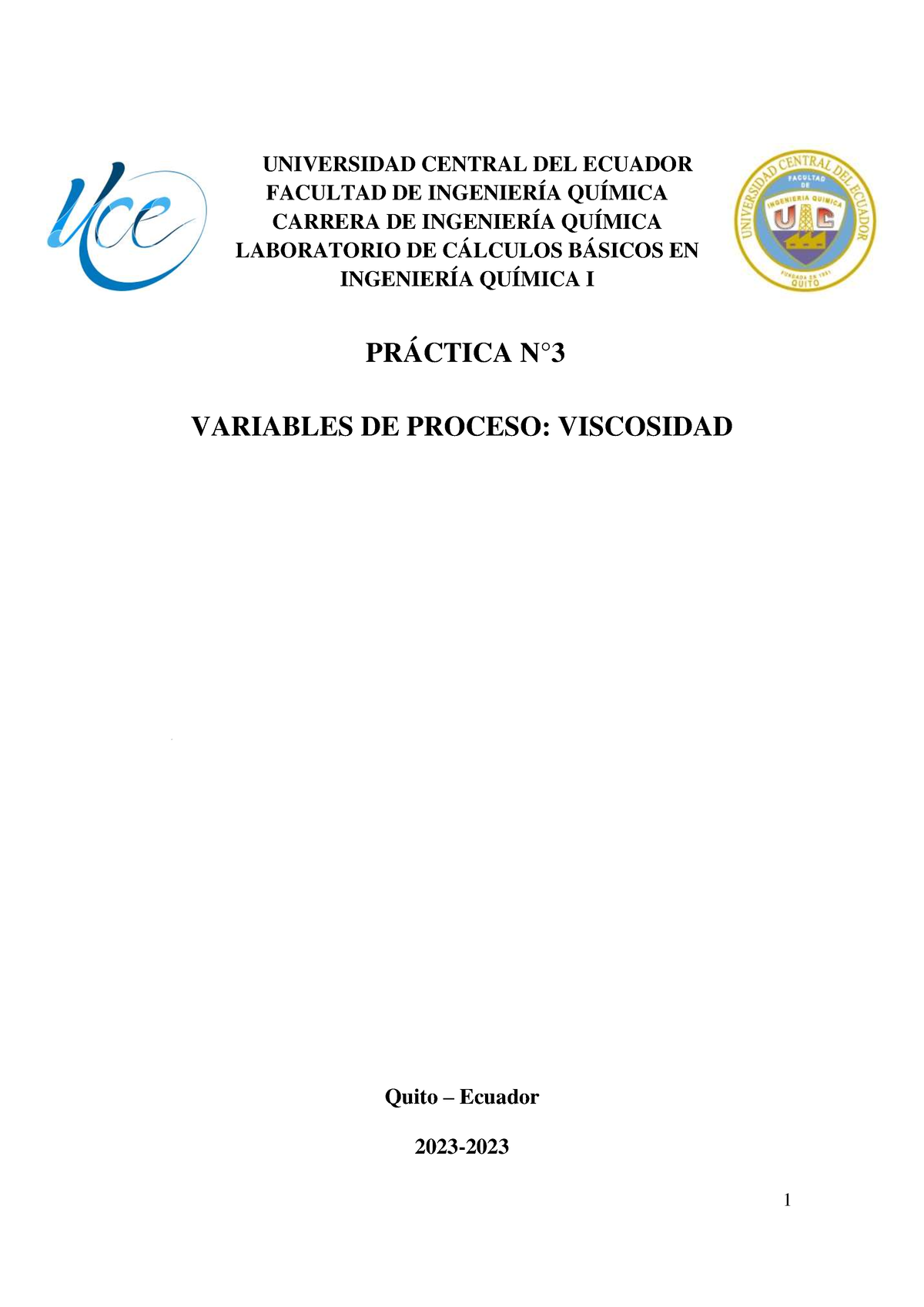 Informe Práctica 3. Medición De Viscosidad - Grupo 6 - FACULTAD DE ...