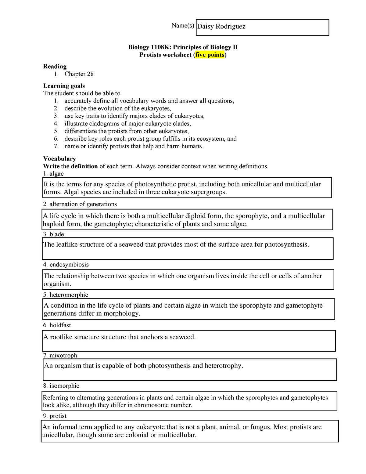 protists-worksheet-accurately-define-all-vocabulary-words-and-answer-all-questions-2