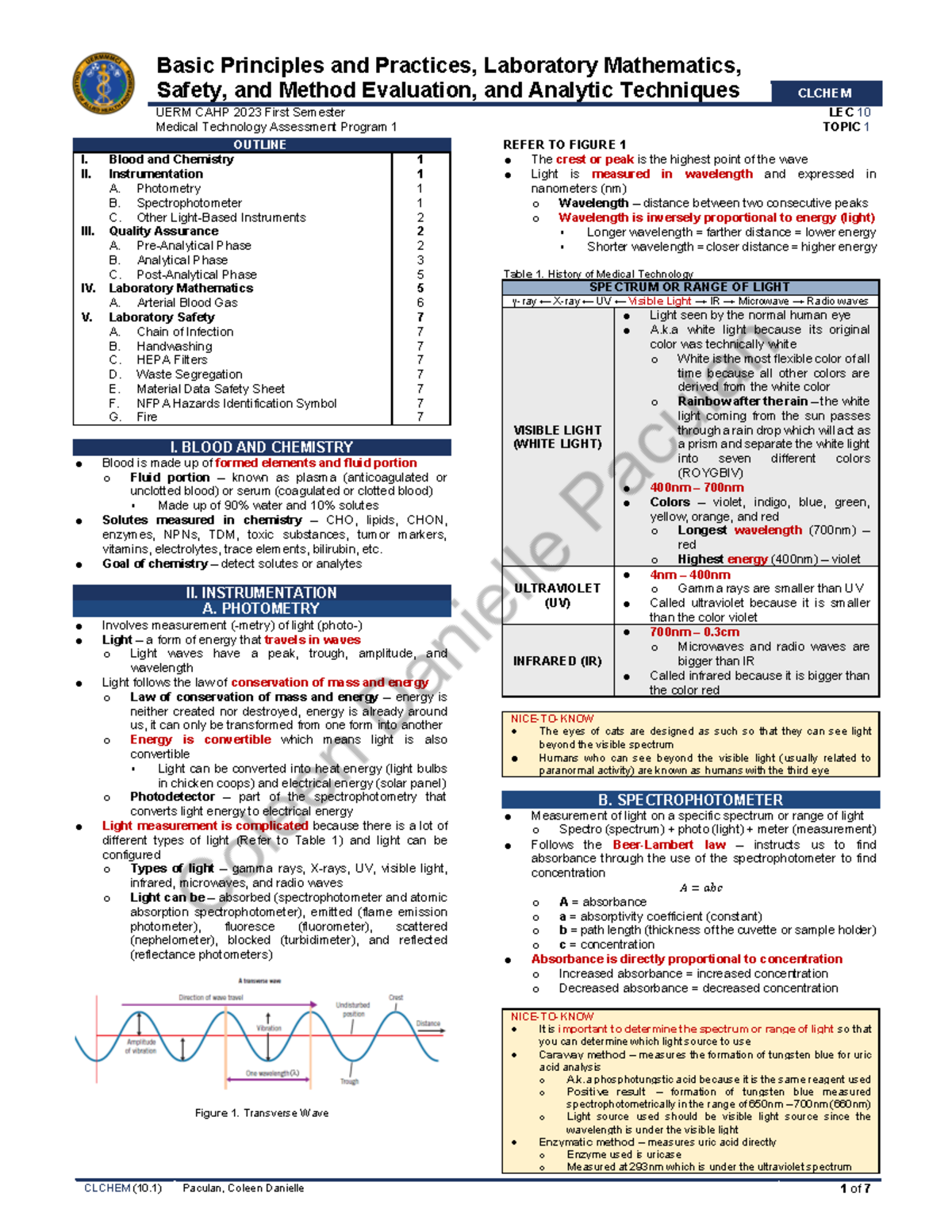 MTAP 1 - Clinical Chemistry 1 - Basic Principles and Practices ...