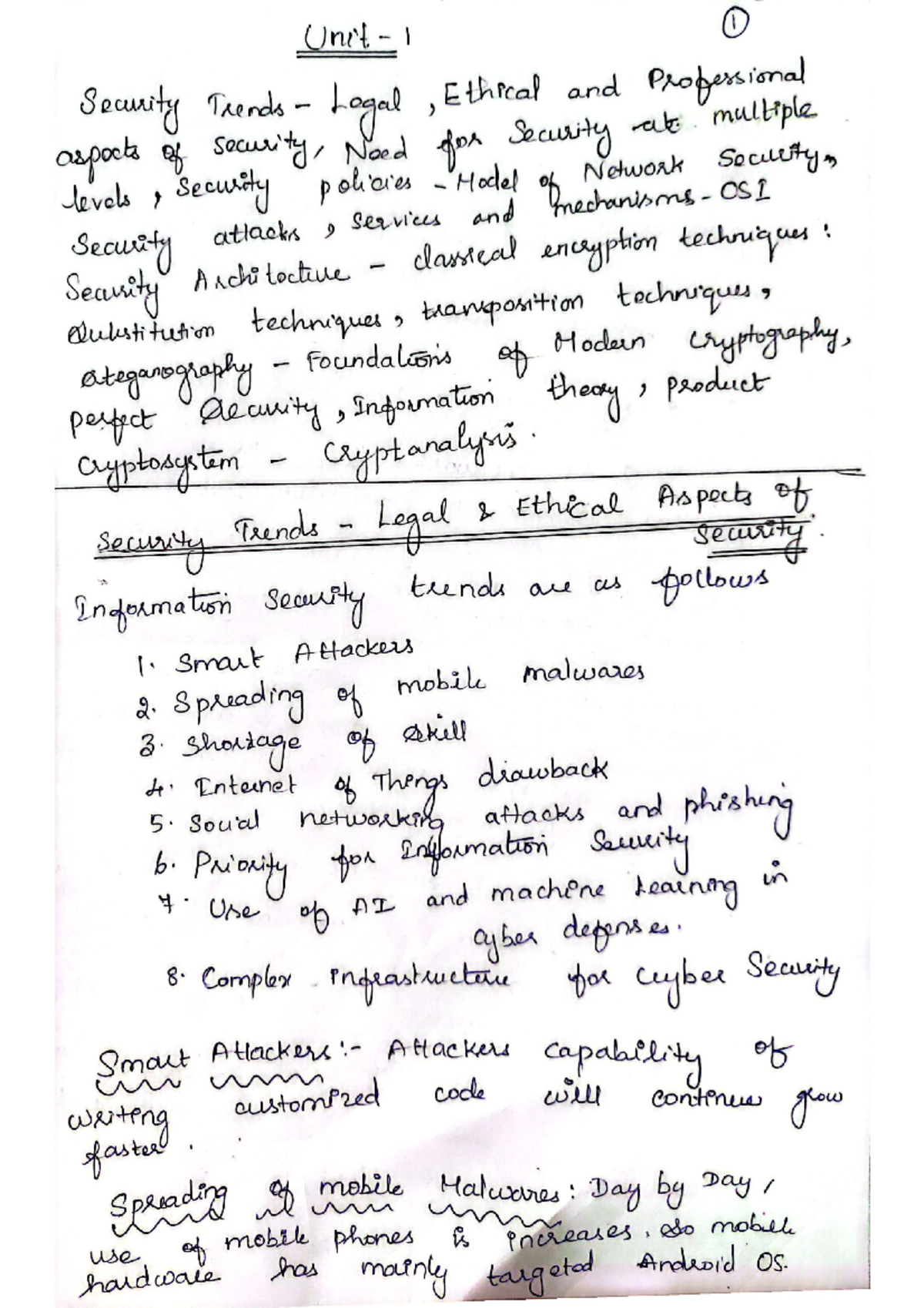 Computer Network Security(CS8792)- Ms - Unit I I Security Trends Legal ...