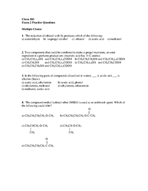 CHEM 103 Recitation Assignment #5 Answers - CHEM 103 General Chemistry ...