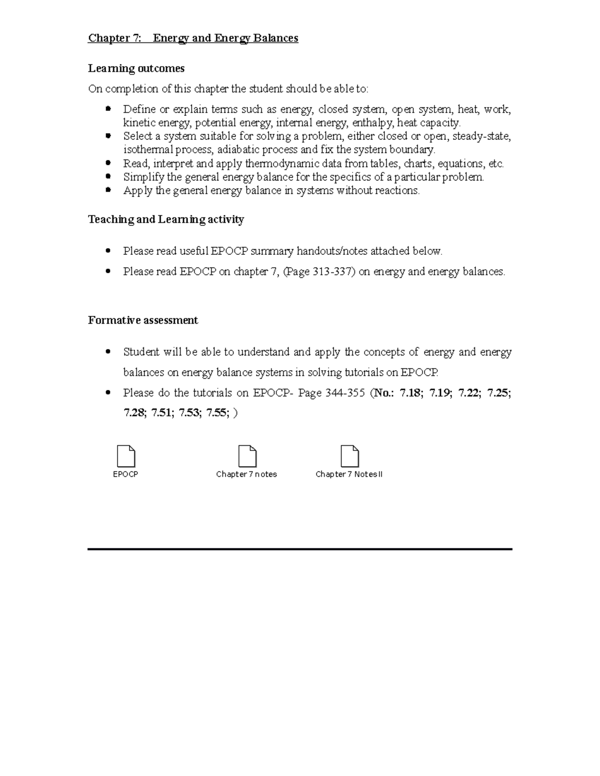 Chapter 7 - Elementary Principles of Chemical Processes - Chapter 7 ...