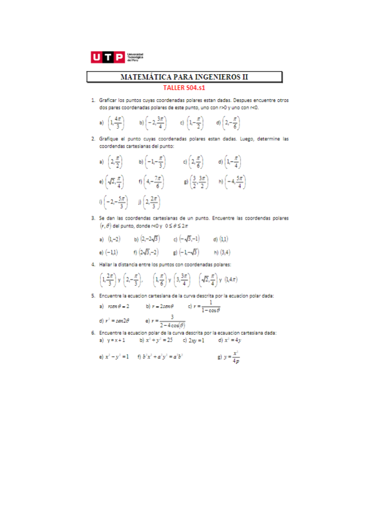 Taller 4 - Esta Es La Tarea De Calculo Aplicado A La Física 2 Son ...