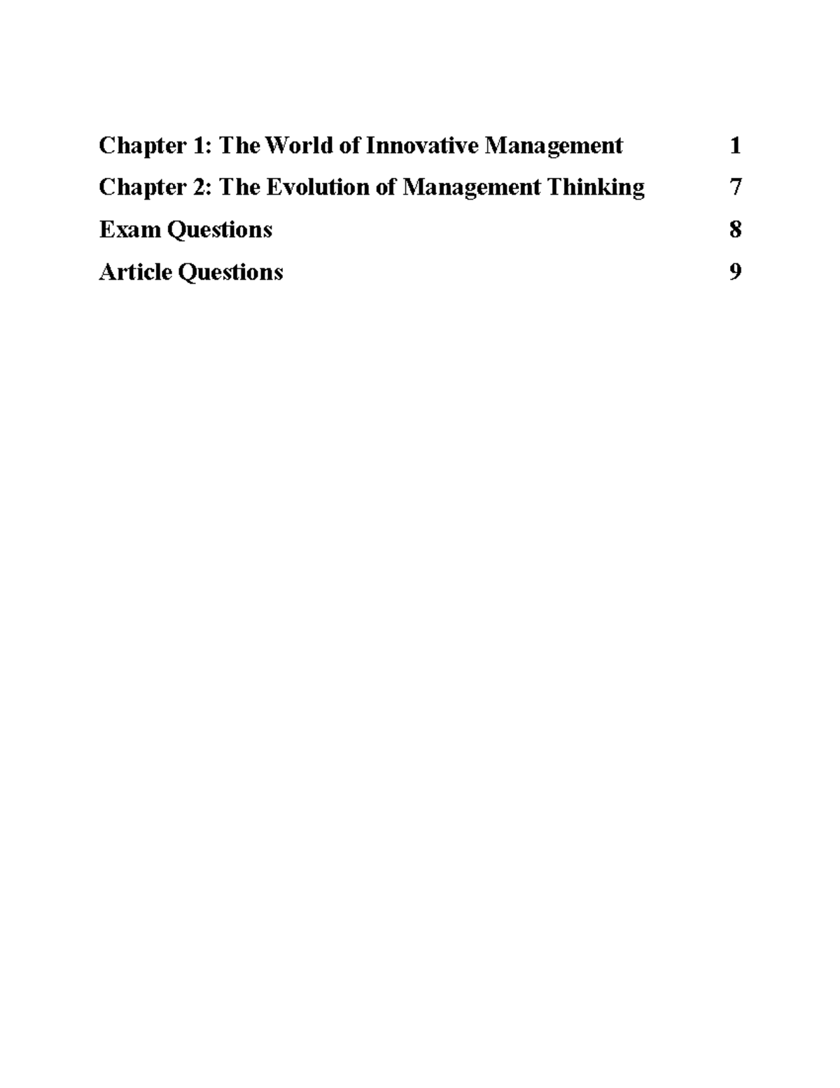 MNGT 301 - Exam 1 - Lecture Notes Exam 1 Notes - Chapter 1: The World ...