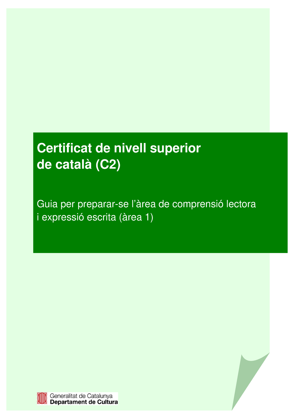 Guia A1 Cl I Ee - Preparació C2 Català - Certificat De Nivell ...