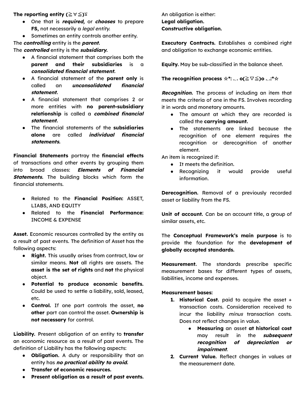 CFAS Chapter 5 - 9 - The Reporting Entity (≧∀≦)ゞ One That Is Required ...