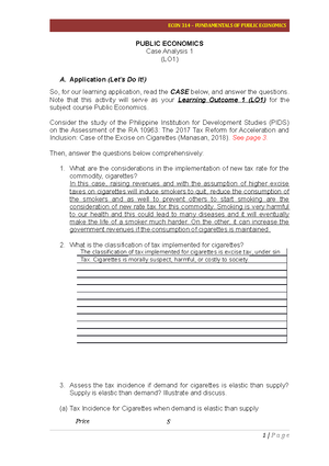 Budgeting Process Coursework - ECON 314 – FUNDAMENTALS OF PUBLIC ...