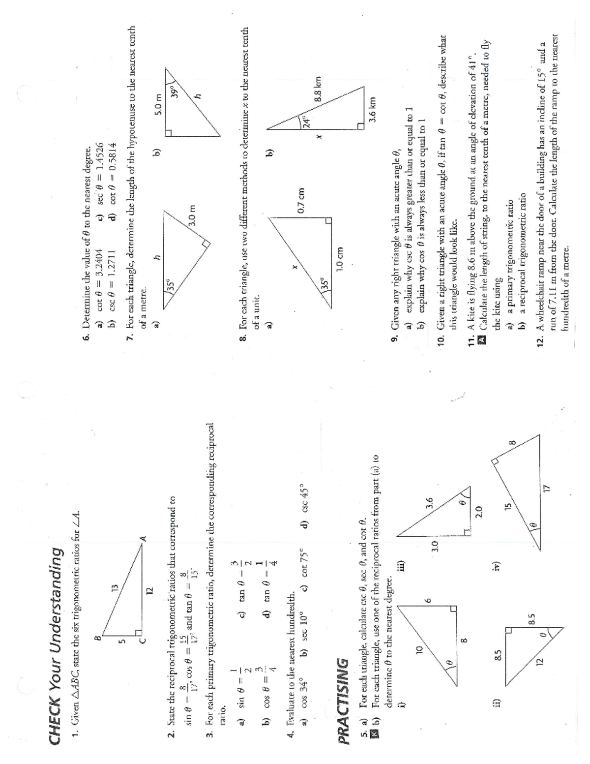 Lesson 1 - Homework handout - CHECK Your Understanding 1. Given state ...