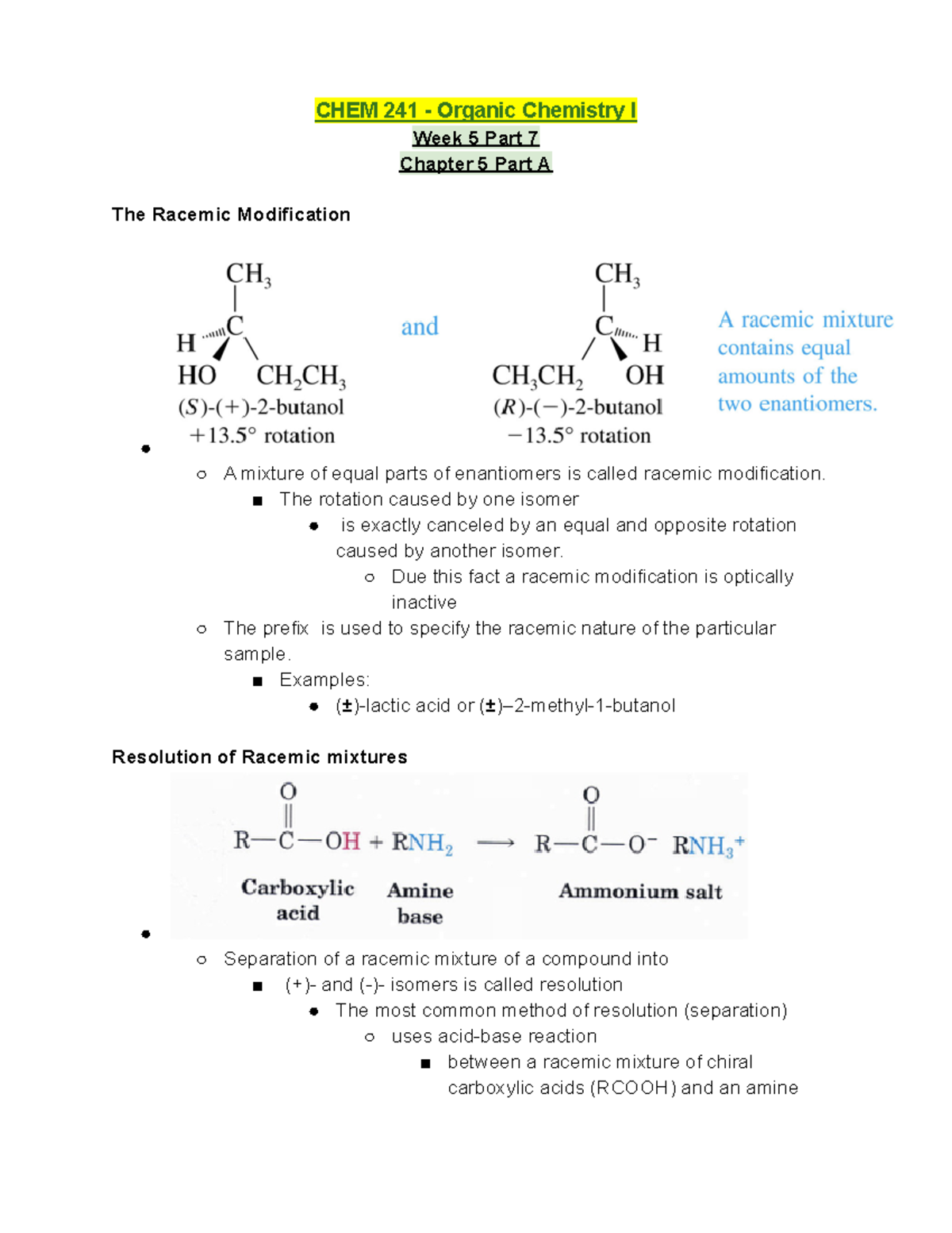 CHEM 241 Lecture Notes Week 5 Part 7 - Chapter 5 Part A Notes - CHEM ...