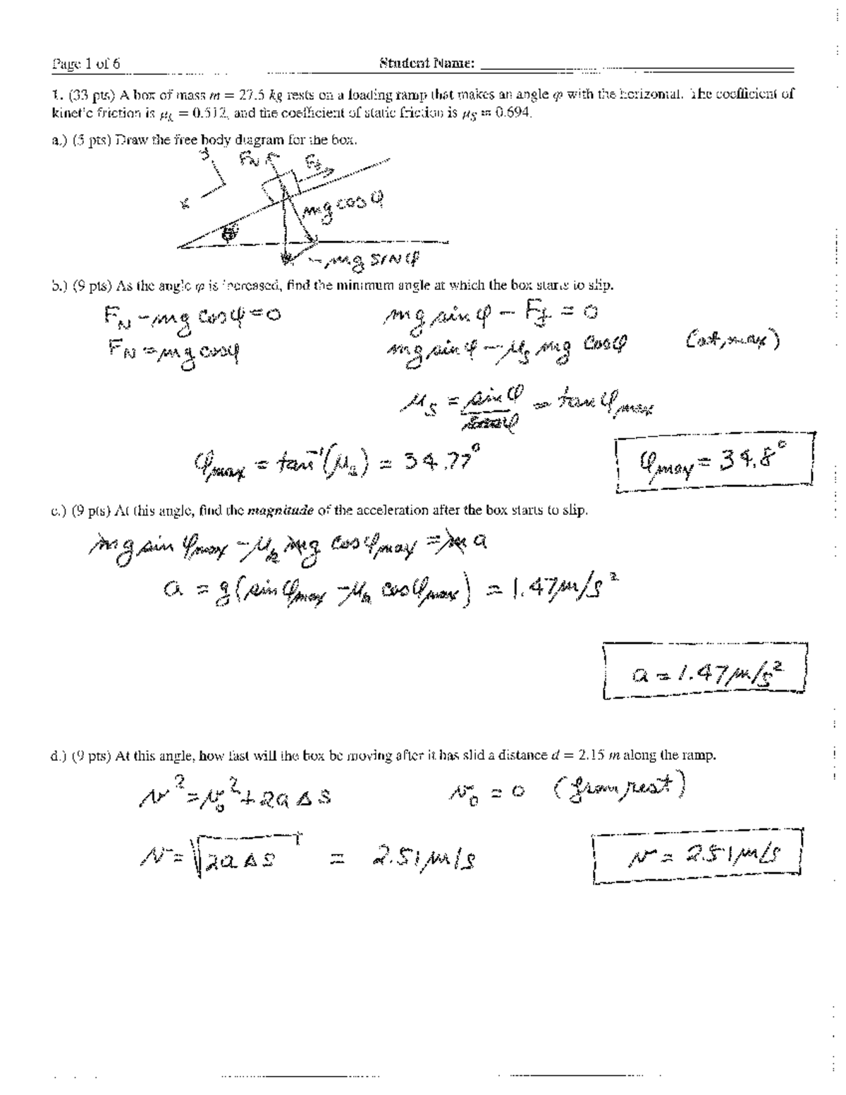 Practice Problems Set-1-Solutions - PHYS 1151 - Studocu