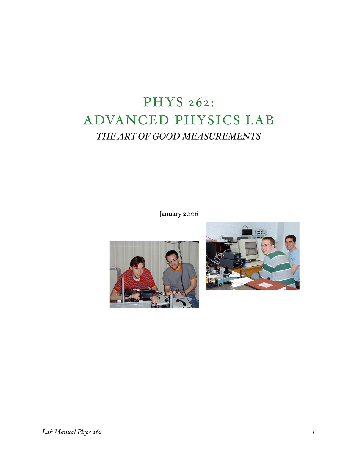 Physics Lab Manual Part1 P H Y S 2 6 2 A DVA N C E D P H Y S I C S   Thumb 1200 1553 