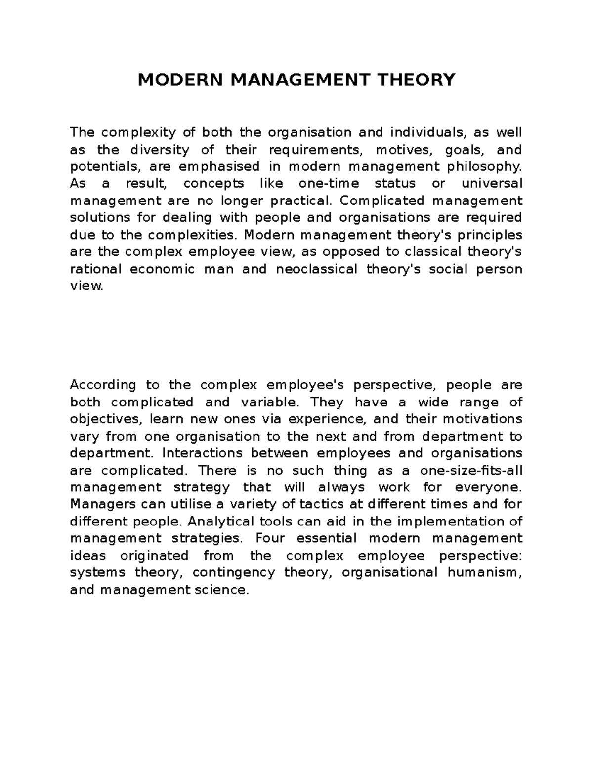 modern-management-theory-modern-management-theory-the-complexity-of