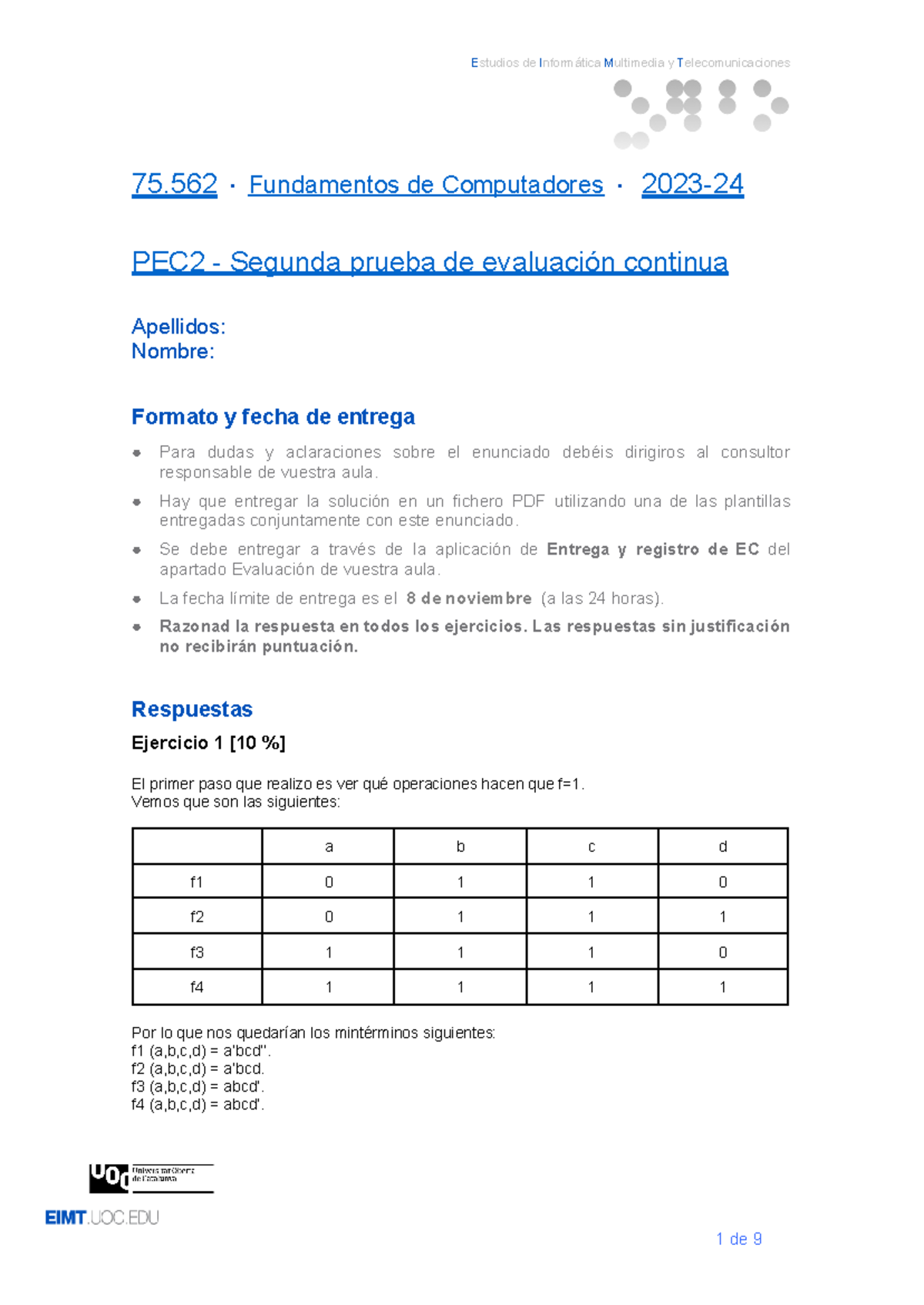 PEC2-Fundamentos de Computadores - 75 · Fundamentos de Computadores ...
