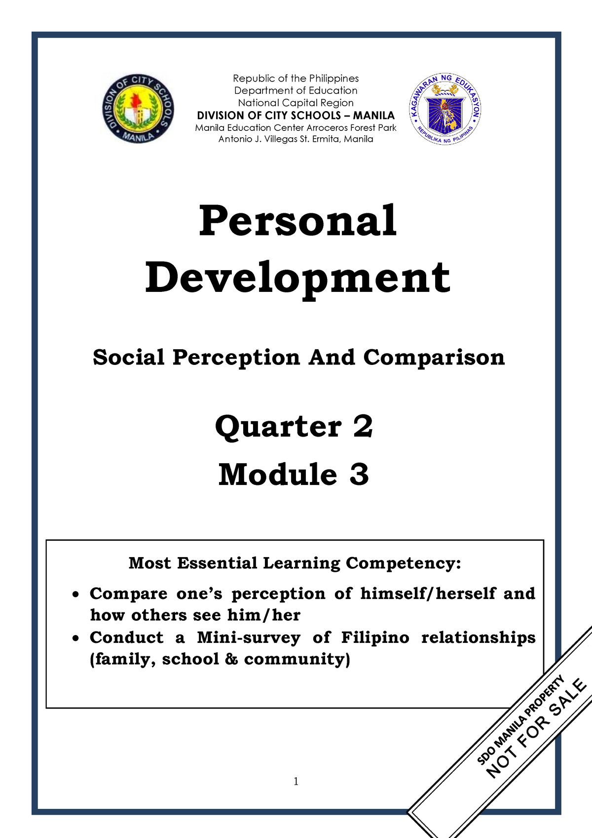 Perdev Q2 Mod3 - Personal Development - Personal Development Republic ...