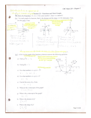 Section 2.2 - An Introduction to Functions (cont.) - MATH 120 - Studocu