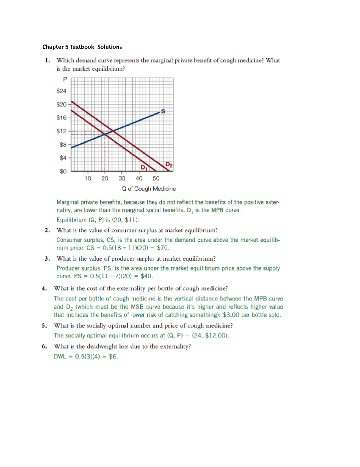 ECON 1B03 - Chapter 5 Hmwrk - Econ 1B03 - Chapter 5 Textbook Solutions ...