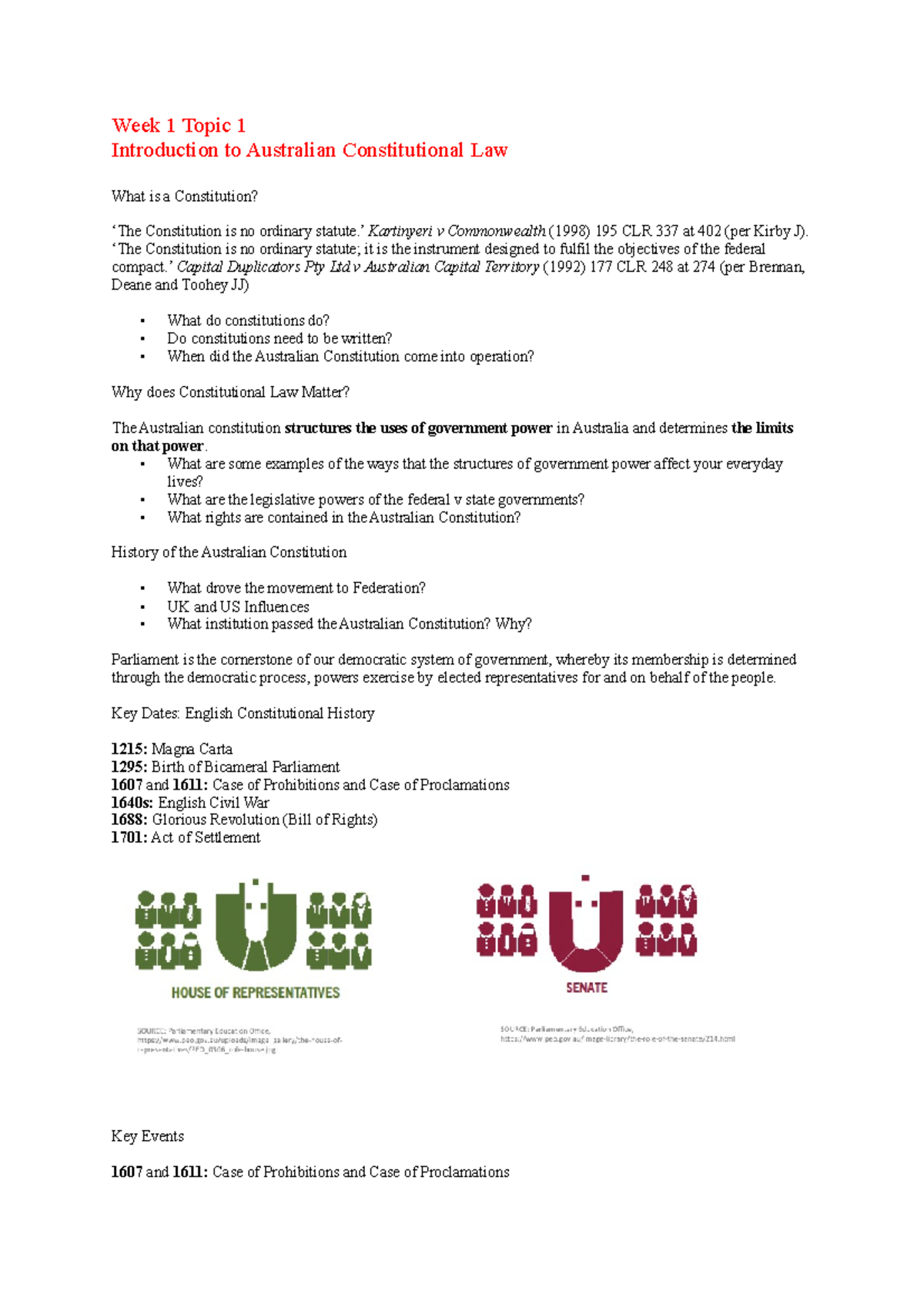 MLL323 Week 1 notes - Week 1 Topic 1 Introduction to Australian ...