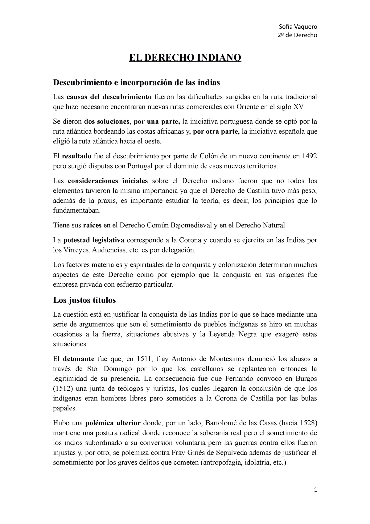 T8 El Derecho Indiano 2º De Derecho El Derecho Indiano Descubrimiento E Incorporación De Las 8952