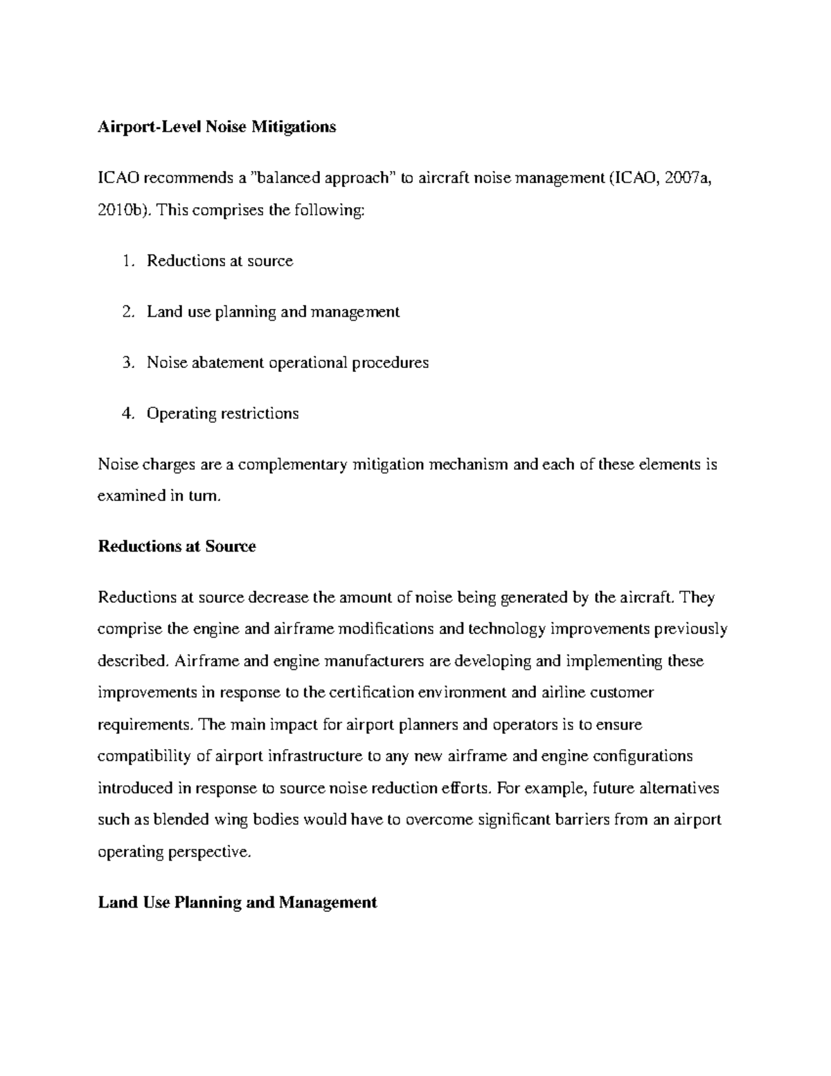 Airport level noise mitigation - Airport-Level Noise Mitigations ICAO ...