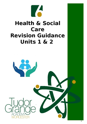 Unit 1 Revision Guide 1 - HEALTH AND SOCIAL CARE UNIT 1: HUMAN LIFESPAN ...