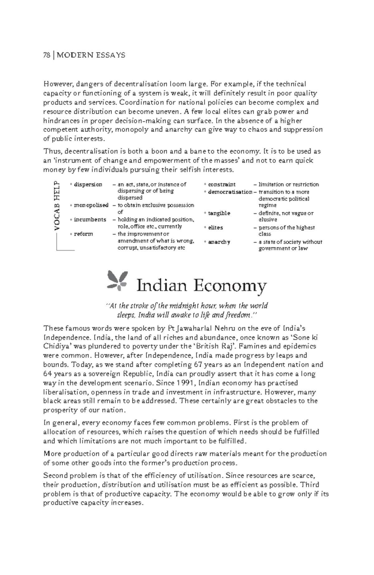 Topic Indian Economy And Two Other Topics Covered However Dangers 