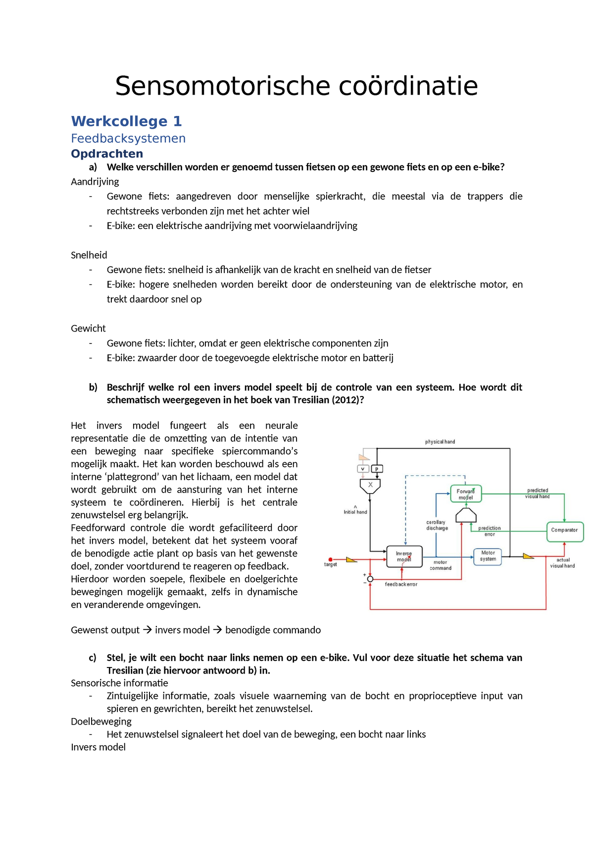 Sensomotorische Coordinatie - Werkcollege 1 - Ouderen Op E-bike ...