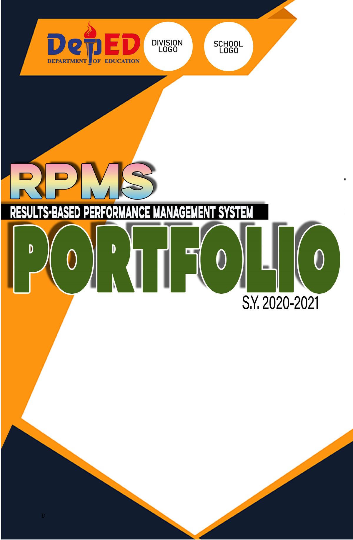 Rpms Portfolio For Teachers Sy 2020 2021 Complete Set Mo V 1