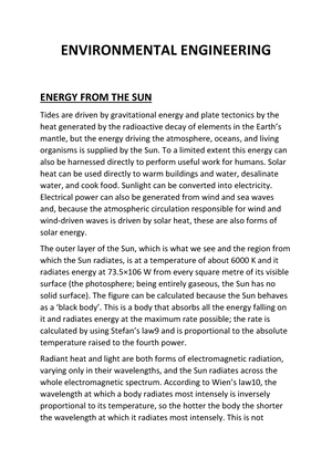 an essay on environmental engineering