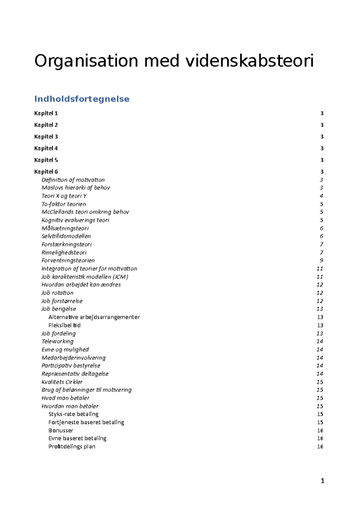 Organisation Med Videnskabsteori - Warning: TT: More Functions Defined ...