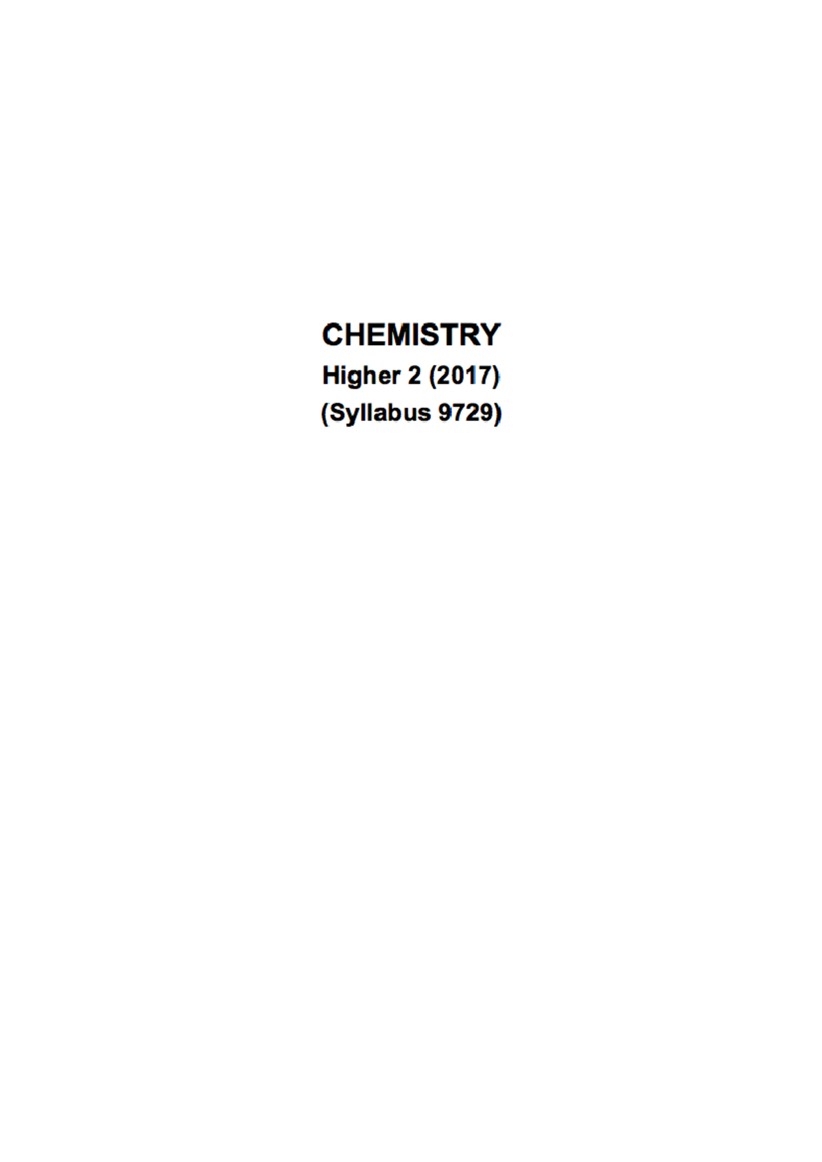 H2 Chem Notes 9729 Google Docs I. Mole Concept and Stoichiometry Pg