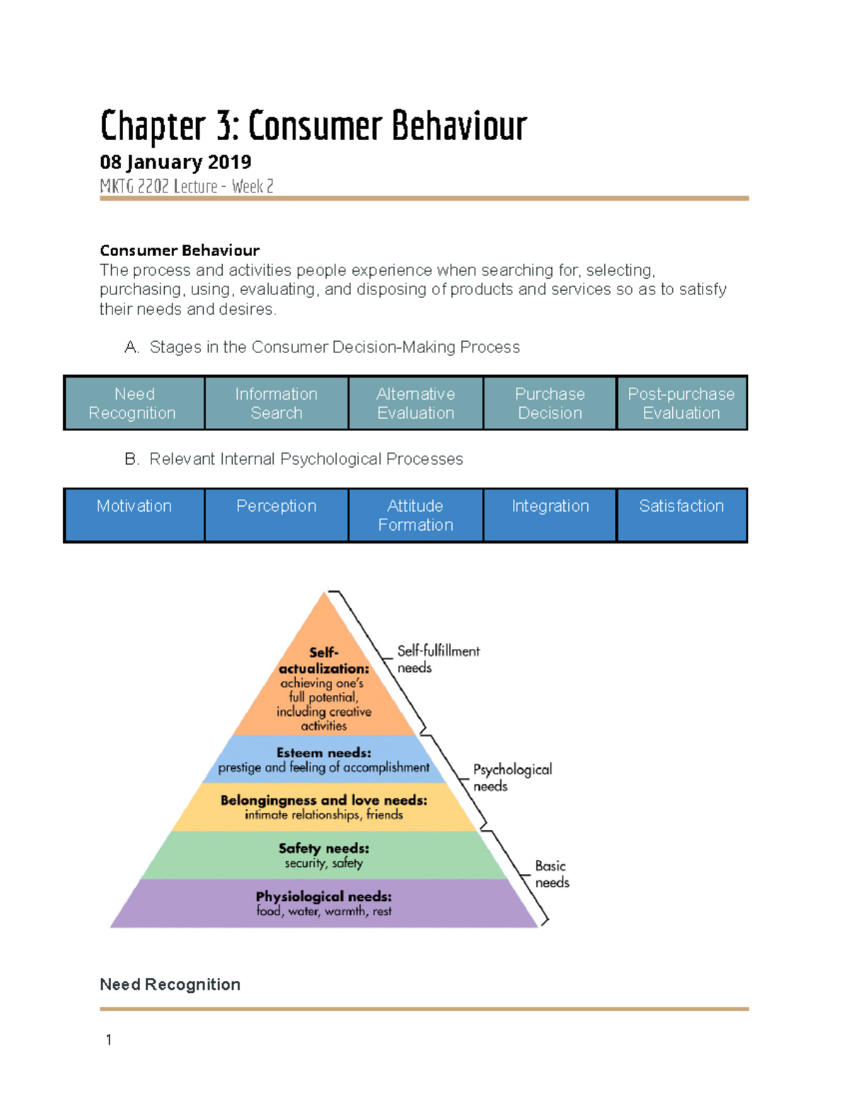 Chapter 3: Consumer Behaviour Target Audience Decisions - Chapter 3 ...