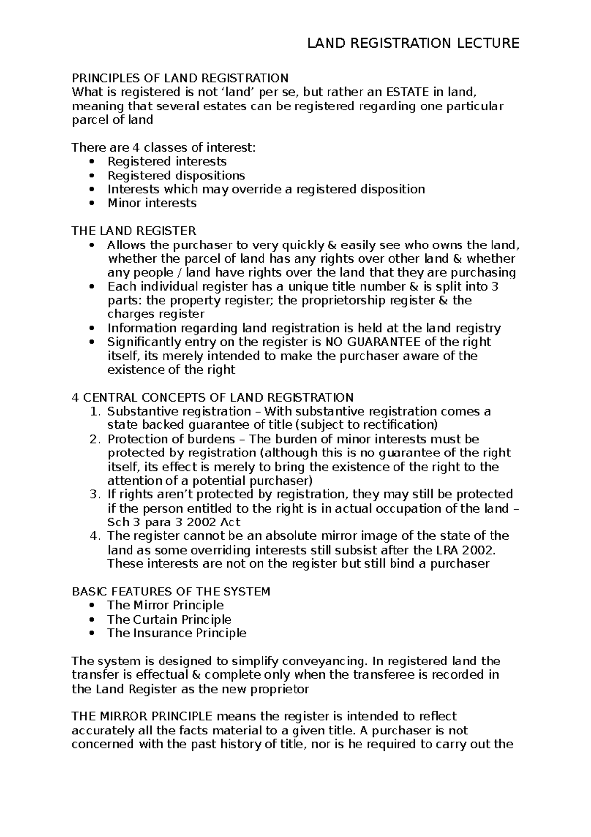 Land Registration Lecture PRINCIPLES OF LAND REGISTRATION What Is   Thumb 1200 1698 