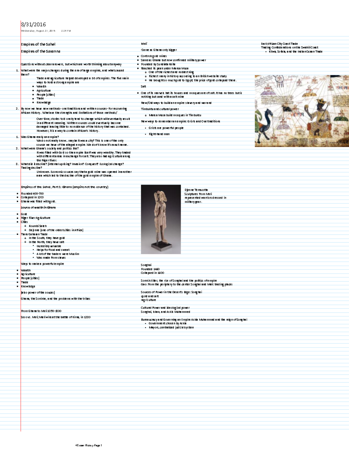 African History Notes - Warning: TT: undefined function: 32 Warning: TT ...