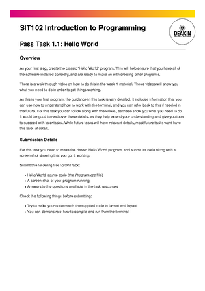 Sample/practice exam 2016, questions - SIT102 Practice exam The SIT102 ...