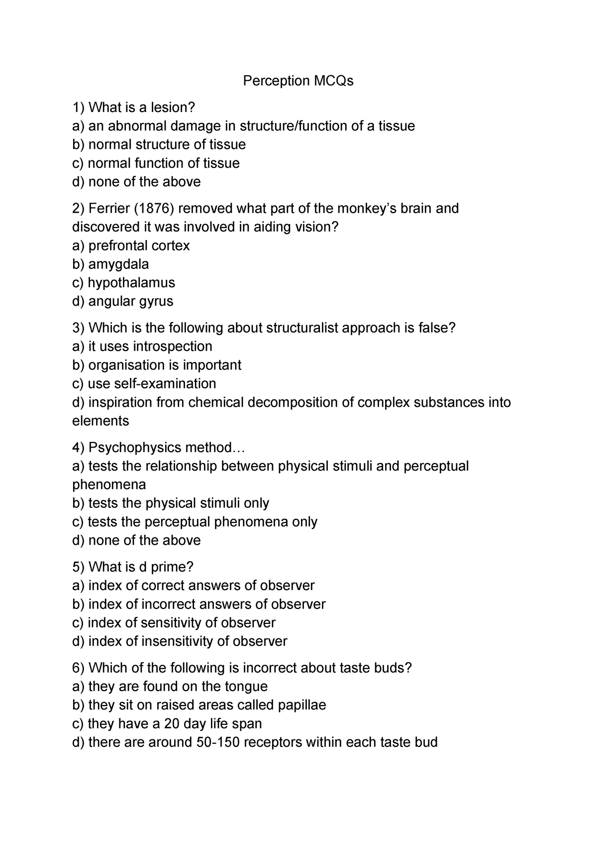 sample-practice-exam-2016-questions-and-answers-perception-mcqs-what