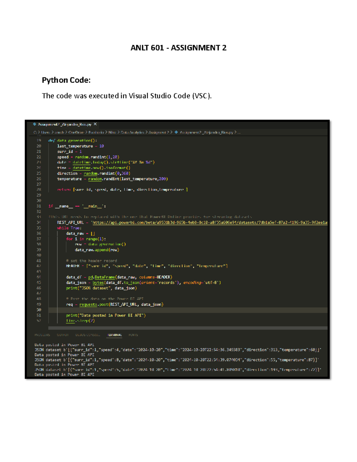 ANLT 601 - Assignment 2 - ANLT 601 - ANLT 601 - ASSIGNMENT 2 Python ...