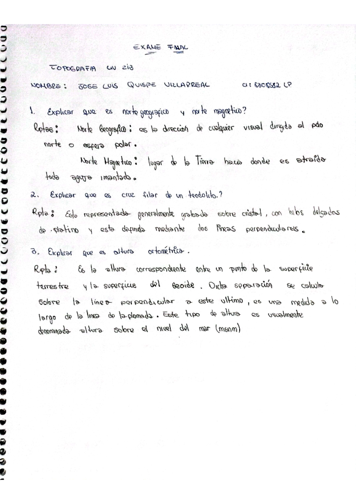 CIV 213 Examen Final Quispe Villarreal JOSE LUIS - Resistencia de ...