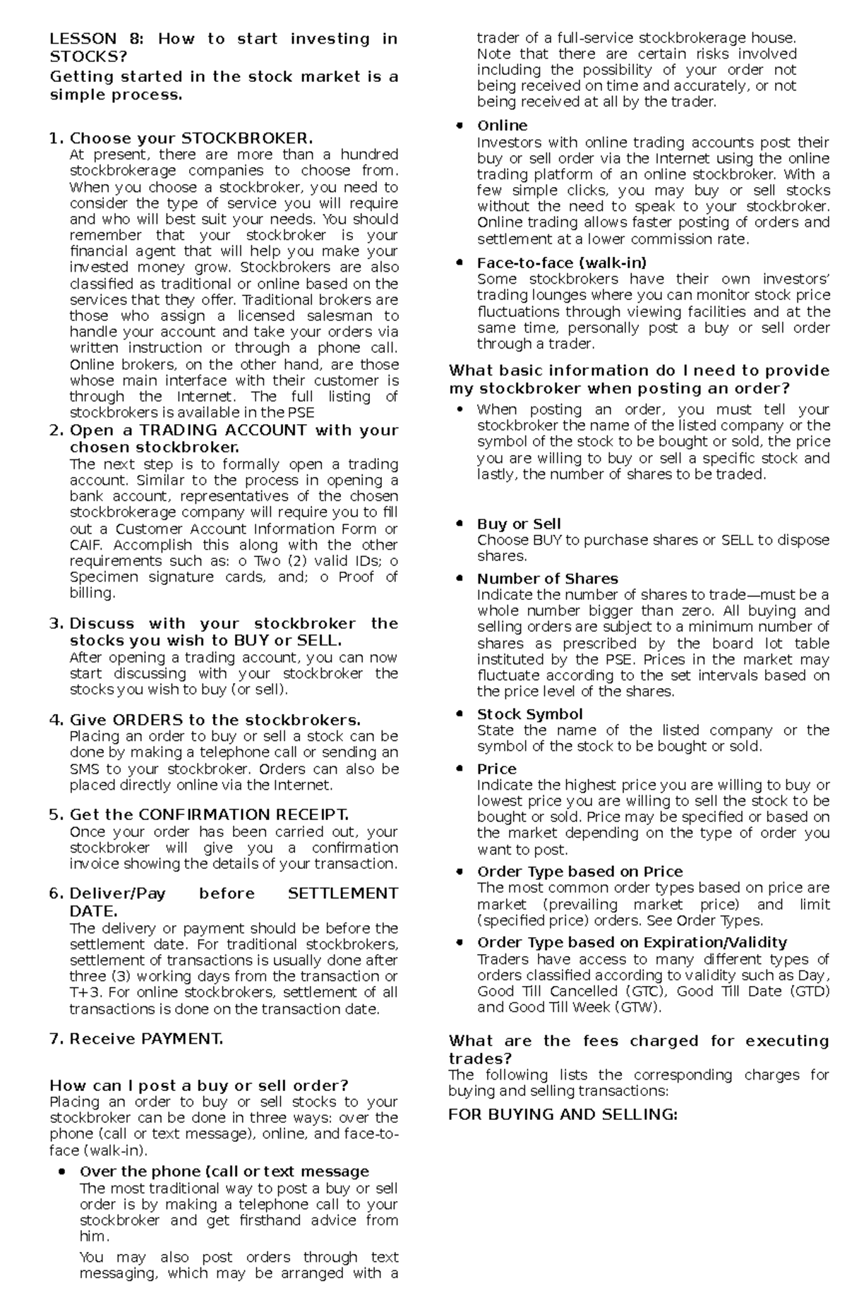 lesson-8-capital-market-lesson-8-how-to-start-investing-in-stocks