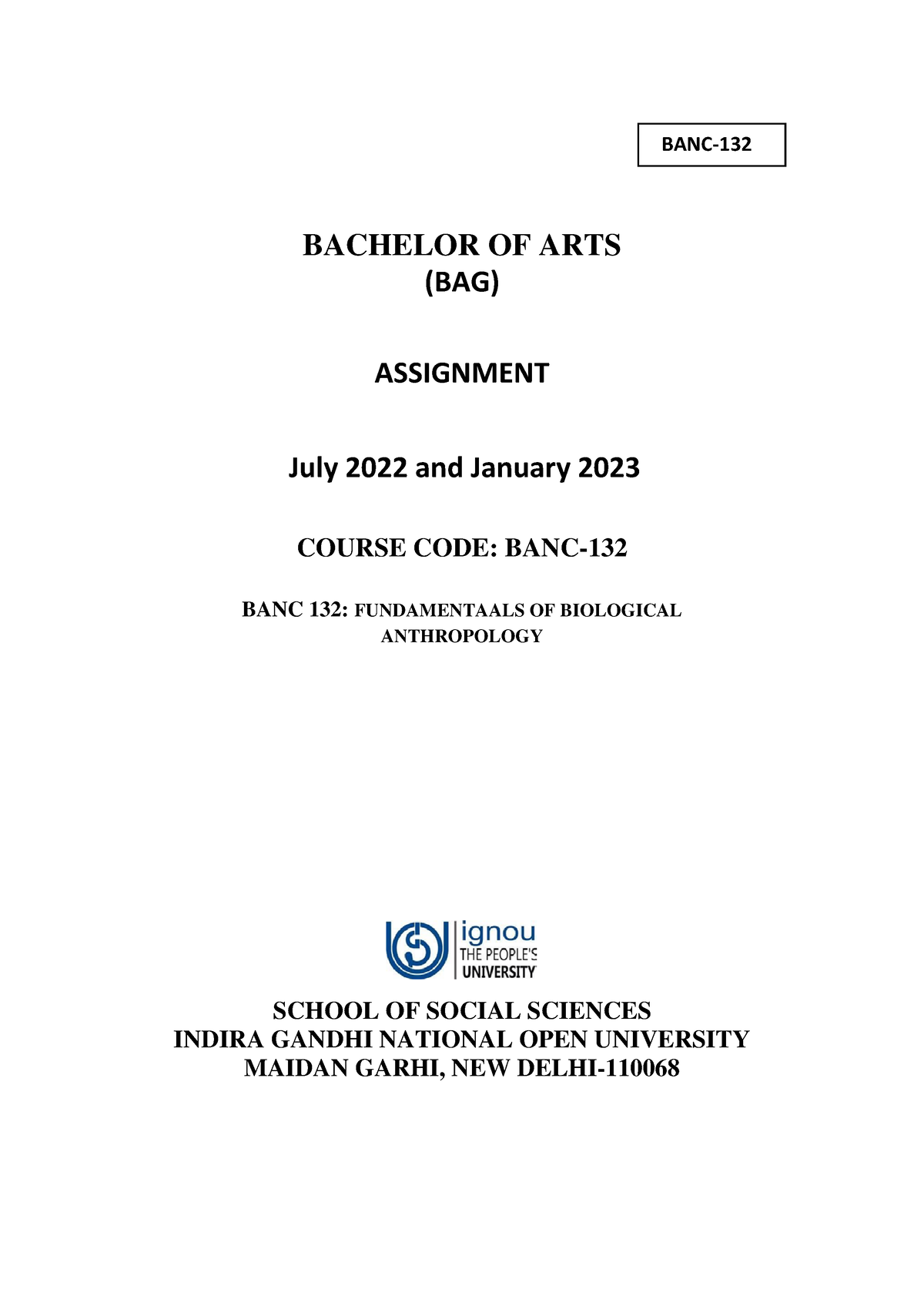 ba assignment 2022