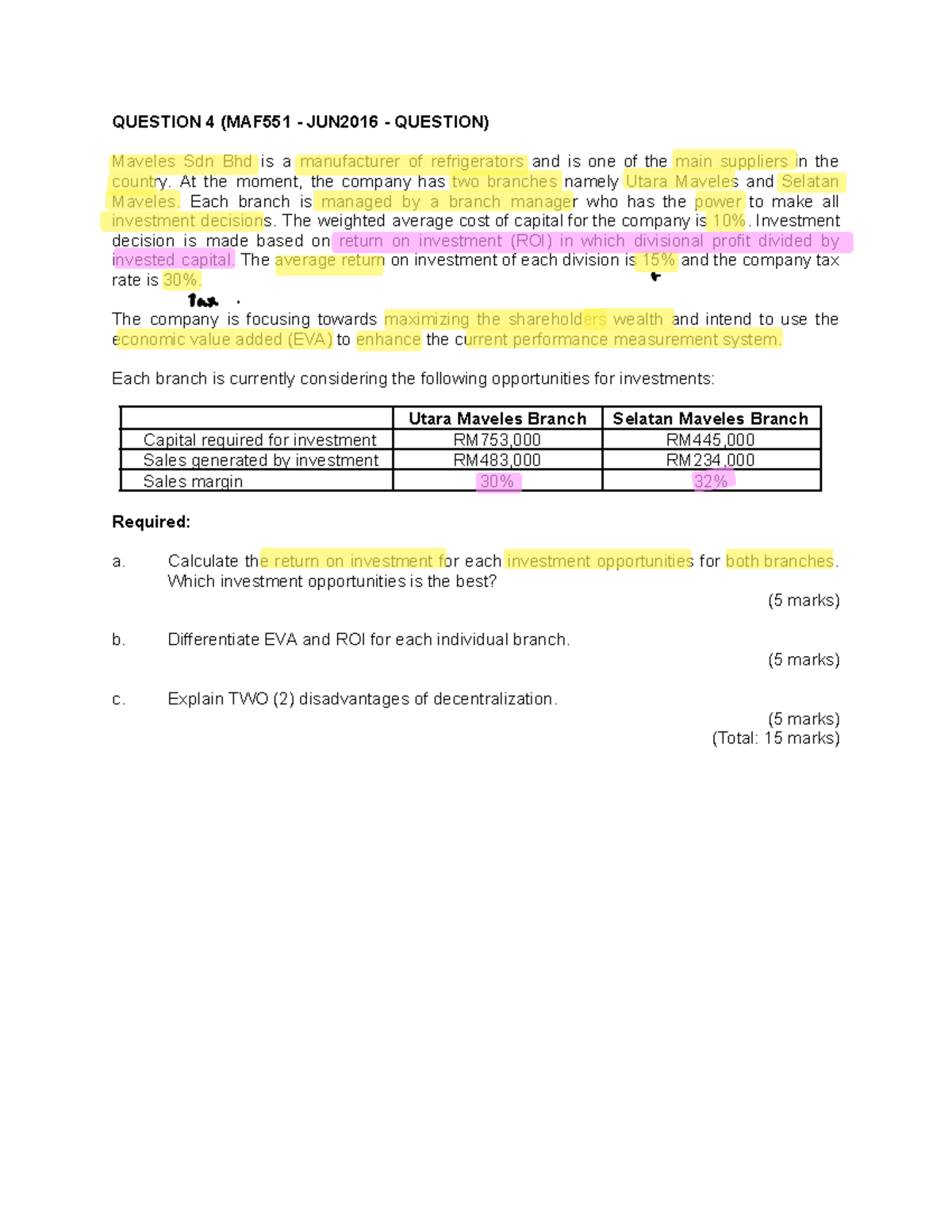 Answer TUTO 2 (Q4) JUNE2016 - QUESTION 4 (MAF551 - JUN2016 - QUESTION ...